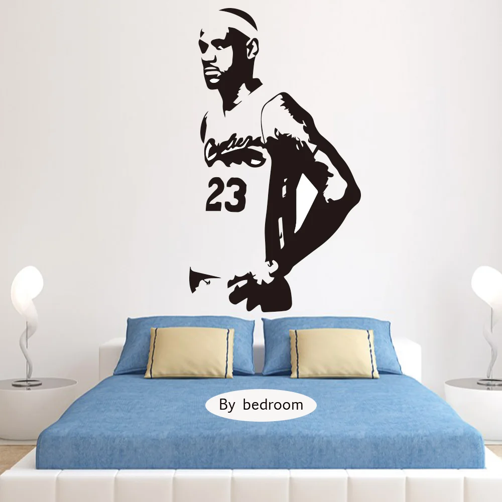 LeBron James Lakers Basketball Vinyl Wall Sticker For Kids Bedroom