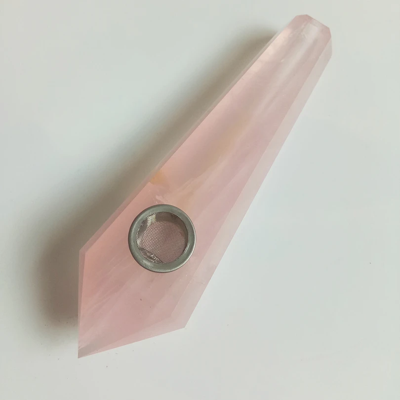 

100-110mm high quality natural quartz crystal wand, point healing, sculpture, powder crystal, smoke pipe, true crystal healing