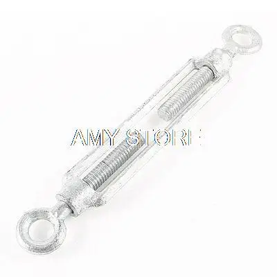 

7.2" Long Adjustable Metal M10 10mm Male Thread Eye and Eye Turnbuckle