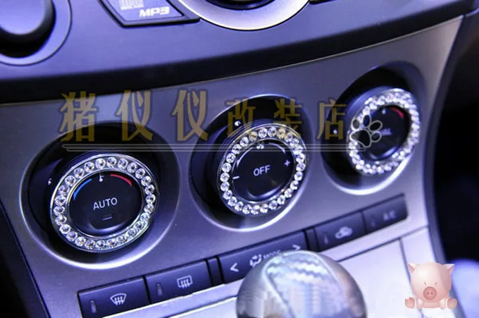 For Mazda 3 rhinestone thermostat for air conditioning