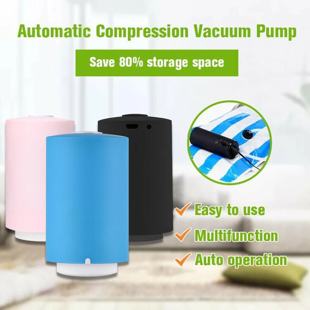 

3 Colors Mini Automatic Compression Vacuum Pump Househoud Sealer Clamp Snack Fresh Food Rod Strip Kitchen Tool With Bags