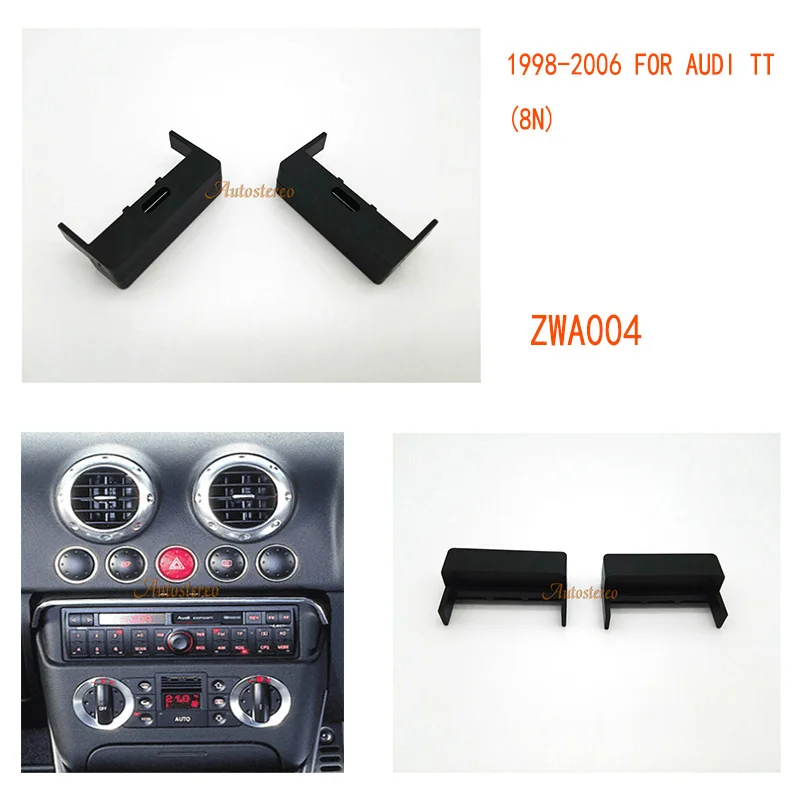 

Car Radio fascia Car DVD Radio Stereo Fascia Panel Frame Adaptor Fitting Kit for AUDI TT 8N 1998-2006 Installation Trim 11-004