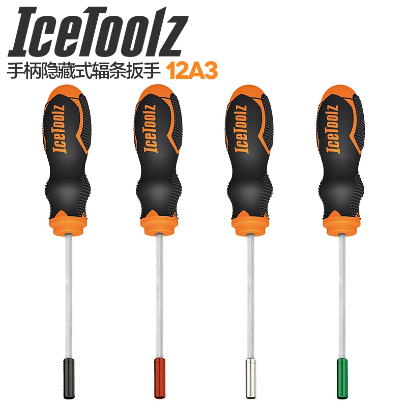

IceToolz Ice Toolz Bicycle 12A3 12B3 12C3 12D3 Spoke Tool for 3/3.2/3.6/5.5 Hex Square Nipples Bike Repair Tools