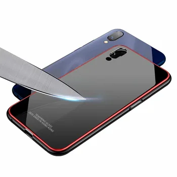 

Luxury Aluminum Metal + Plastic + Tempered Glass Back Case For Vivo X23 Shockproof Original Phone Case Cover For Vivo X23