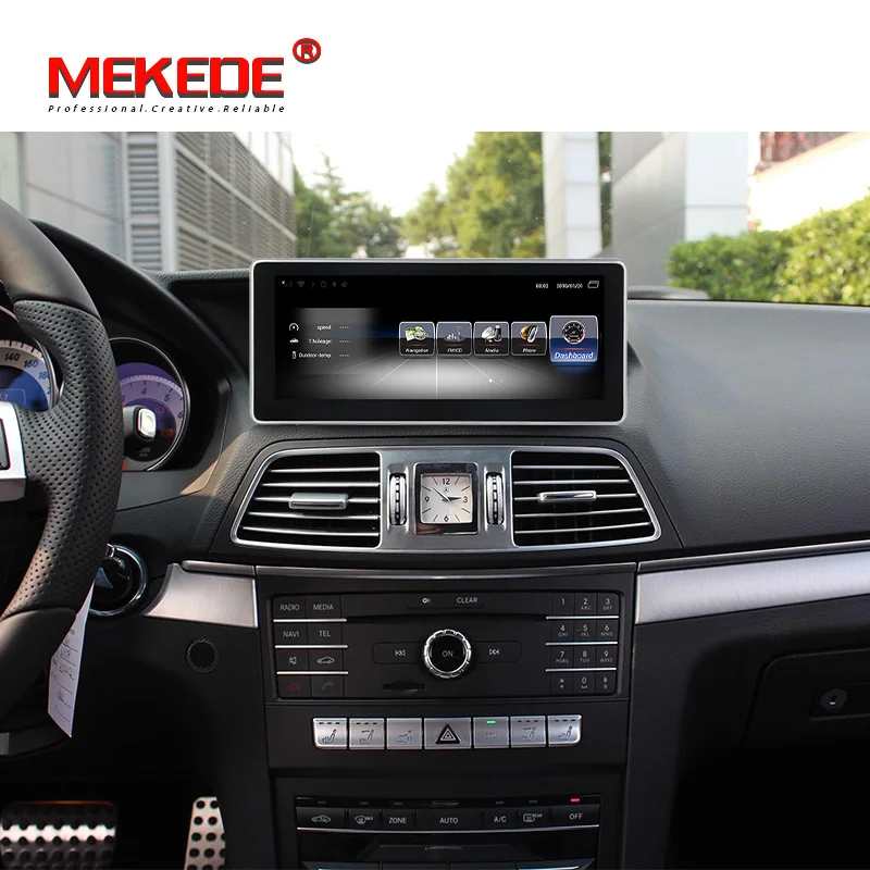 Flash Deal MEKEDE Android7.1 4-Core CPU 3 32G Car Radio GPS Navigation DVD BT  WiFi Head Unit Screen for Mercedes Benz E-Class Coupe C207 1