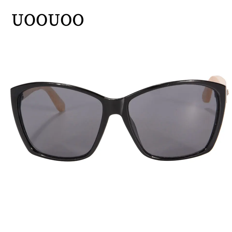 Модные женские солнцезащитные очки Женские бамбуковые UV400 зеркальные для