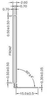 2PIN небольшой размер светильник ЖК-дисплей 3,0 V