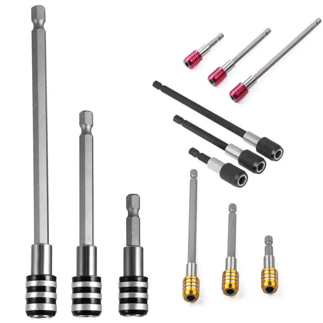 

Inch 1/4 60mm 100mm Screwdriver Hex 150mm Length Bit Shank Holder Drill Magnetic