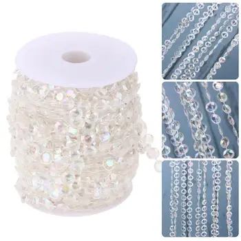 

99FT 30M Acrylic Diamond Bead Curtain DIY Garland Wedding Party Decoration Crystal Wedding Accessories Home Curtain Ornaments