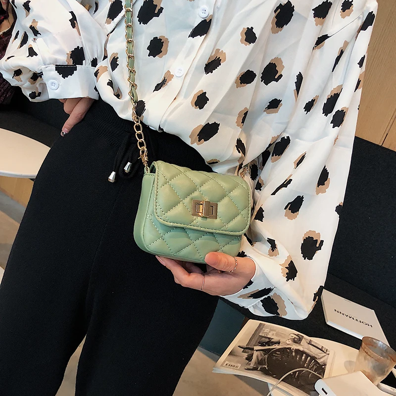 

Mini Leather Women's Handbag Bag Button Chain Bag Leather Messenger Bag Crossbody Bag Shoulder Bag Handbag Tote Clutch Bag