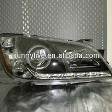 Для Lexus IS200 светодиодные передние фары с объектив проектора 1998-2005 год SN черный Корпус