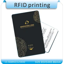 Печать 100 шт. тонкая 125 кГц RFID записываемая T5577/T5557 перезаписываемая карта бесконтактного контроля доступа смарт-карта