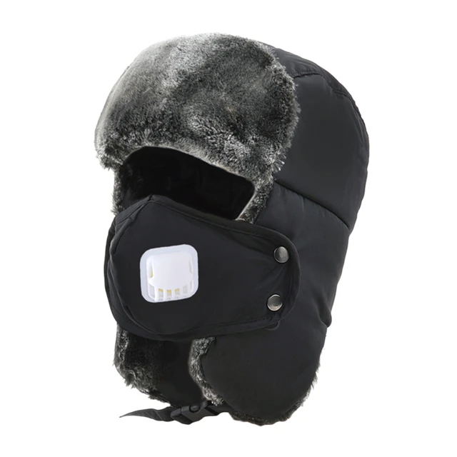 Winter Snow Skiing Hats Outdoor Windproof Sports Hats Mask Pilot Hat
