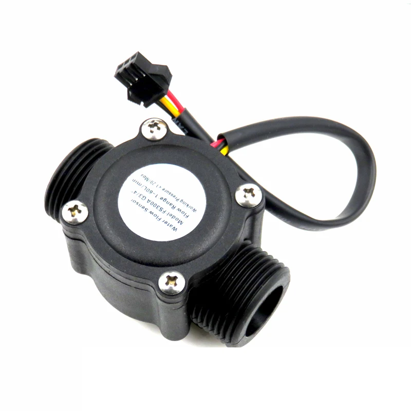 

1pcs DC5-15V Water Flow Hall Sensor Switch Flow Meter G3/4 Meter Flowmeter Counter 1-60L/min