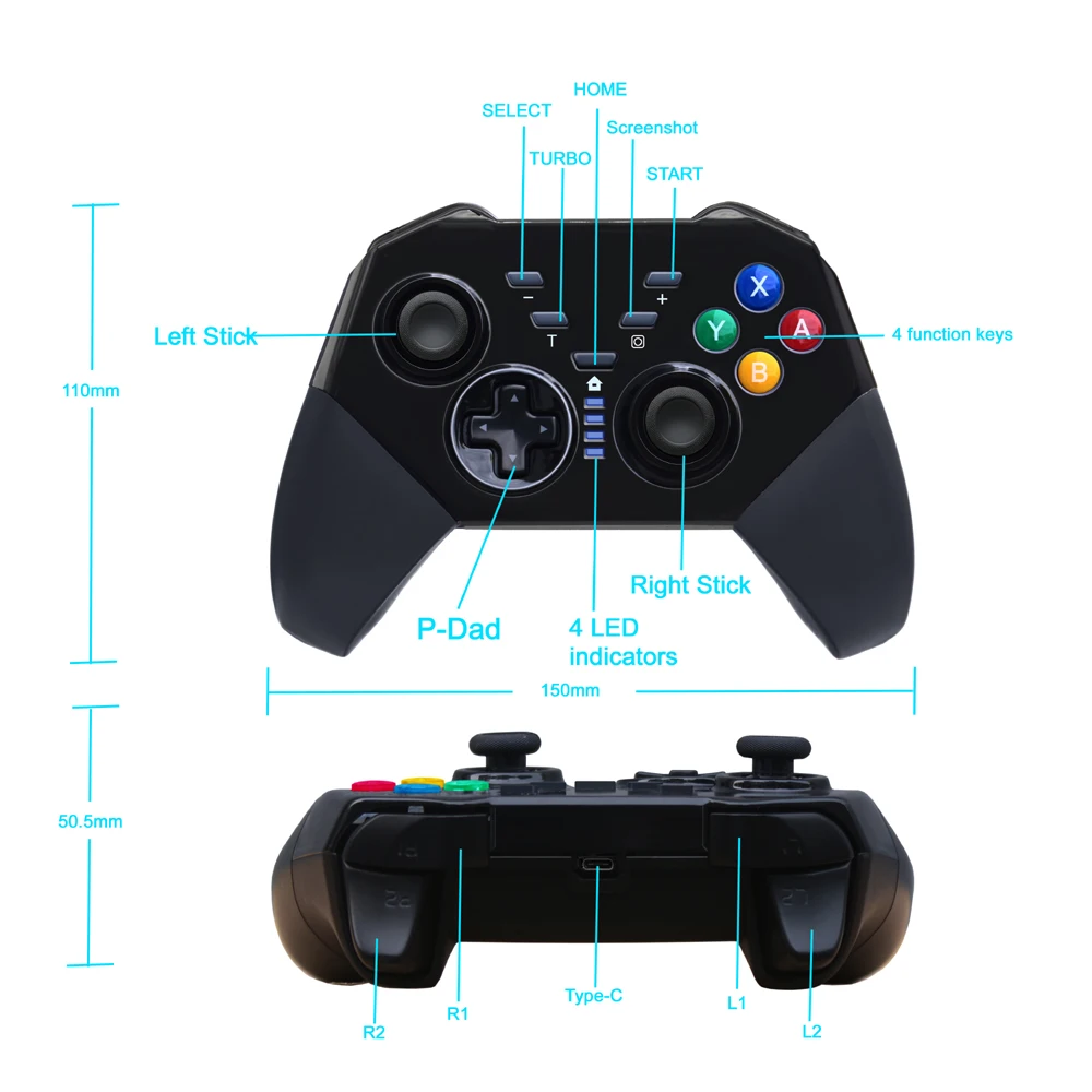 VIGRAND Bluetooth беспроводной Pro контроллер геймпад для переключателя джойстика пульт дистанционного управления для Nintendo Переключатель консоли геймпады джойстик для ПК