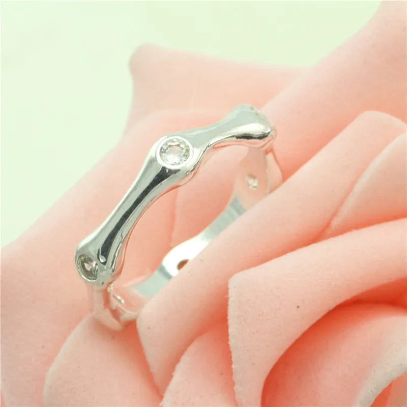 

New Big Promotion Real 925 Silver Ring Element imitated Zirconia Rings For Women Wholesale Wedding Engagement Jewelry #180