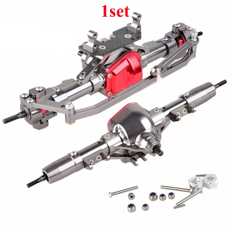 

1Set Metal Cars AXle Front/Rear Axle for 1/10 RC Model Climbing Cars Spare Parts SCX10 AXAIL RC4WD D90 Aluminum Alloy Axle