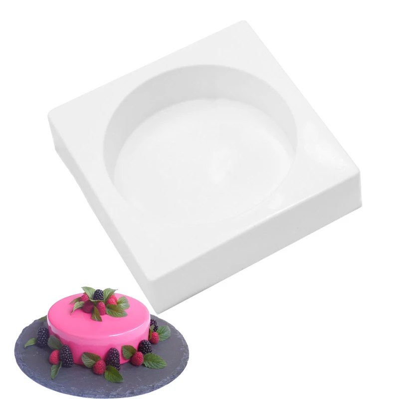 

Baking Dish Silicone Mold 1000ml Round Shape Mousse Cake Molds For Kitchen Cheesecakes Quiches Chocolates Tools Cakes Pan