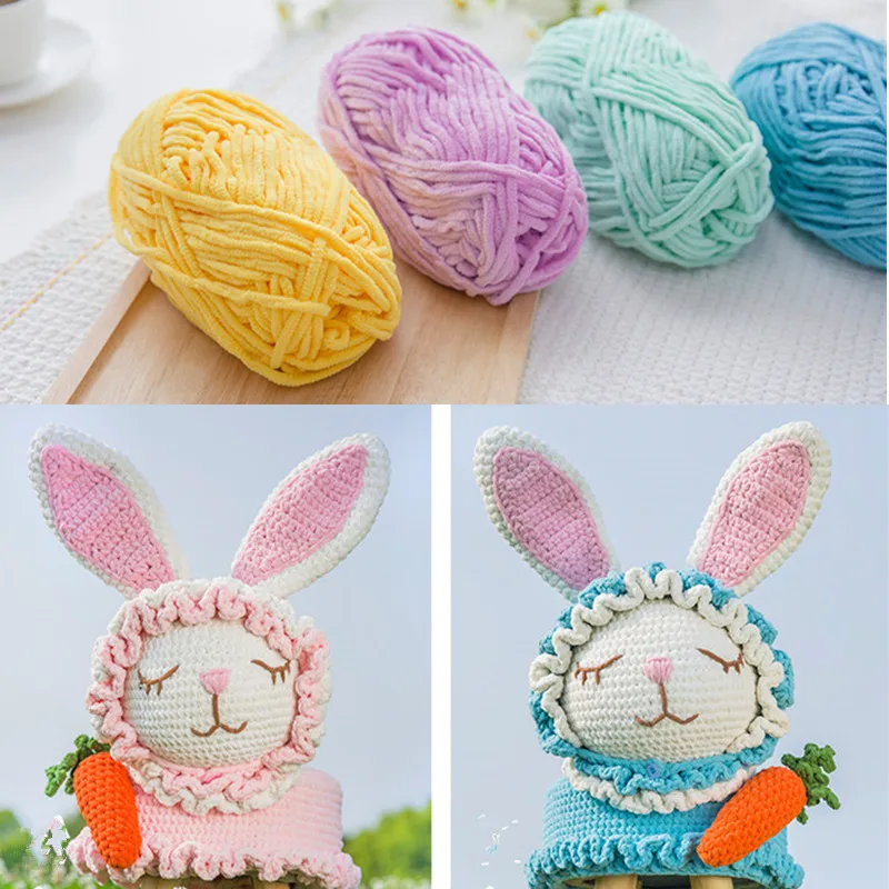 

100 grams 68 meters Hand DIY braided roving thread baby baby thread scarf cord hooks doll slippers