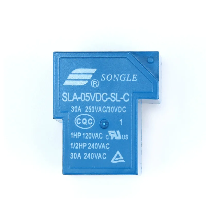 5 шт./лот Мощность реле SLA-05VDC-SL-C SLA-12VDC-SL-C SLA-24VDC-SL-C 5 В, 12 В, 24 В постоянного тока, 6Pin PCB реле 30A