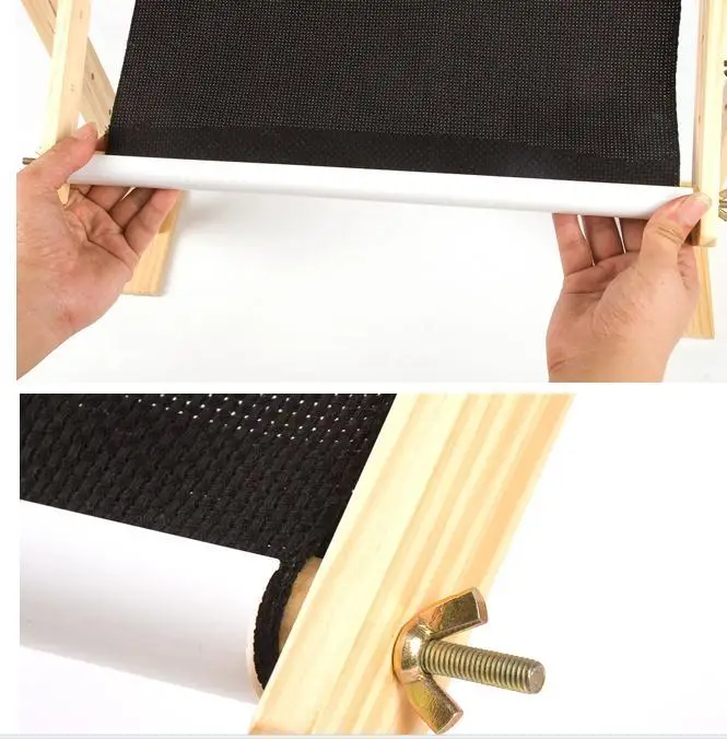 Рамка напольная подставка Регулируемая деревянная сосновая вышивка крестиком Гобеленовые обручи инструменты для шитья ручной работы