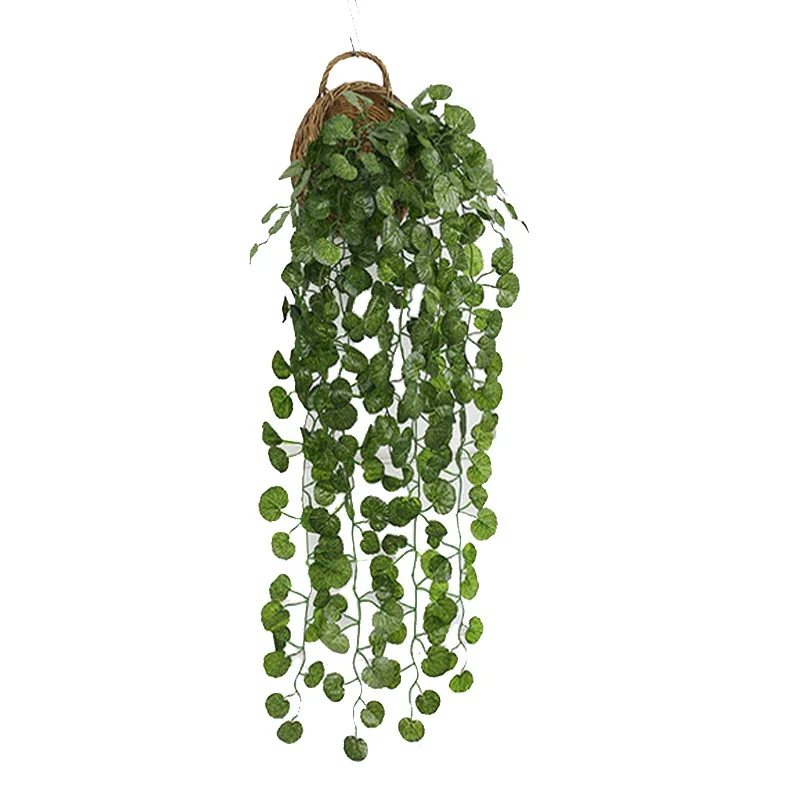 

1Pcs 95cm Artificial Decoration Hanging Vine Plant Leaves Home Garden Wall Decoration Green DIY Wedding Decoration