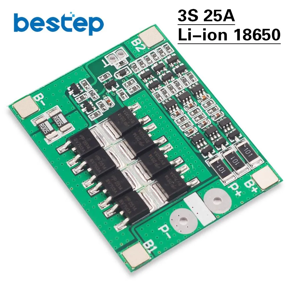 1 шт. 3 S 25A Li-Ion 18650 BMS PCM Батарея защиты доска BMS PCM с баланса для литий-ионных Lipo Батарея ячейки модуль обновления