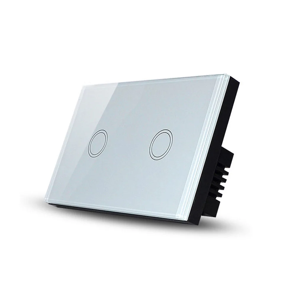 SAA approved Australian Standard 2 Gang Touch Light Switch , Capacitive