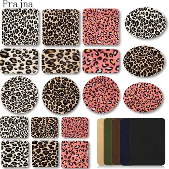 

Prajna Ironing Patches Elbow Patch Iron On Leopard Print Elbow Knee Jeans Jacket Repair Patches For Clothes Pants Fabric Sewing