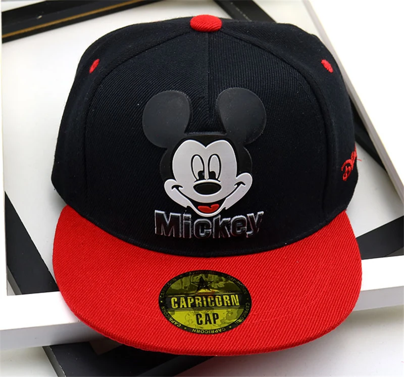 17 colors Children Cartoon Baseball Hat Mouse Mickey Kids Hat Boys and Girls Adjustable Baseball Caps Outdoor Sunscreen Hat