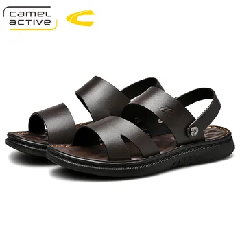 

Camel Active 2019 New Genuine Leather Quick-Dryin Sandals Summer Quality Casual Sneakers Anti-Slippery Outdoor Beach Shoes 19321