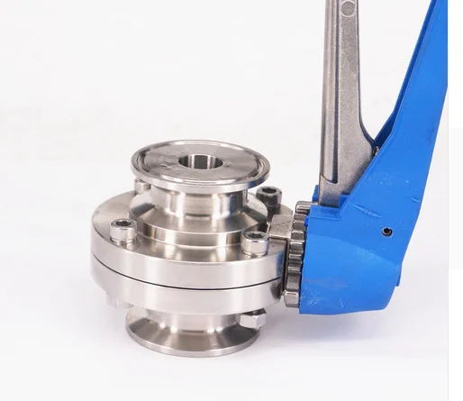 " 25 мм SS304 Нержавеющая сталь санитарно Tri зажим клапан-бабочка пива