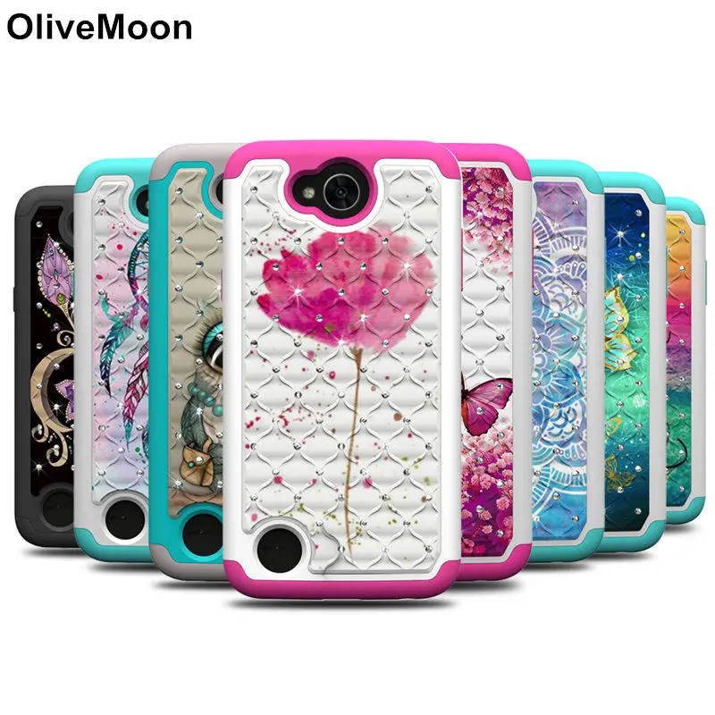 

OliveMoon 2 in 1 Silicone PC Phone Case For LG G7 LG K10 2018 Q Stylus K30 K20 Plus Back Cover For LG X Power 2 Coque Shell