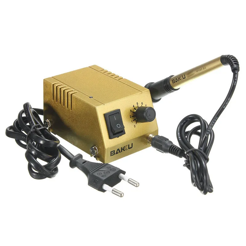 

Jimbon 220V Mini Soldering Station Welding Equipment Solder Iron Heating Iron Electric Soldering Irons Silver/Gold Color Rework