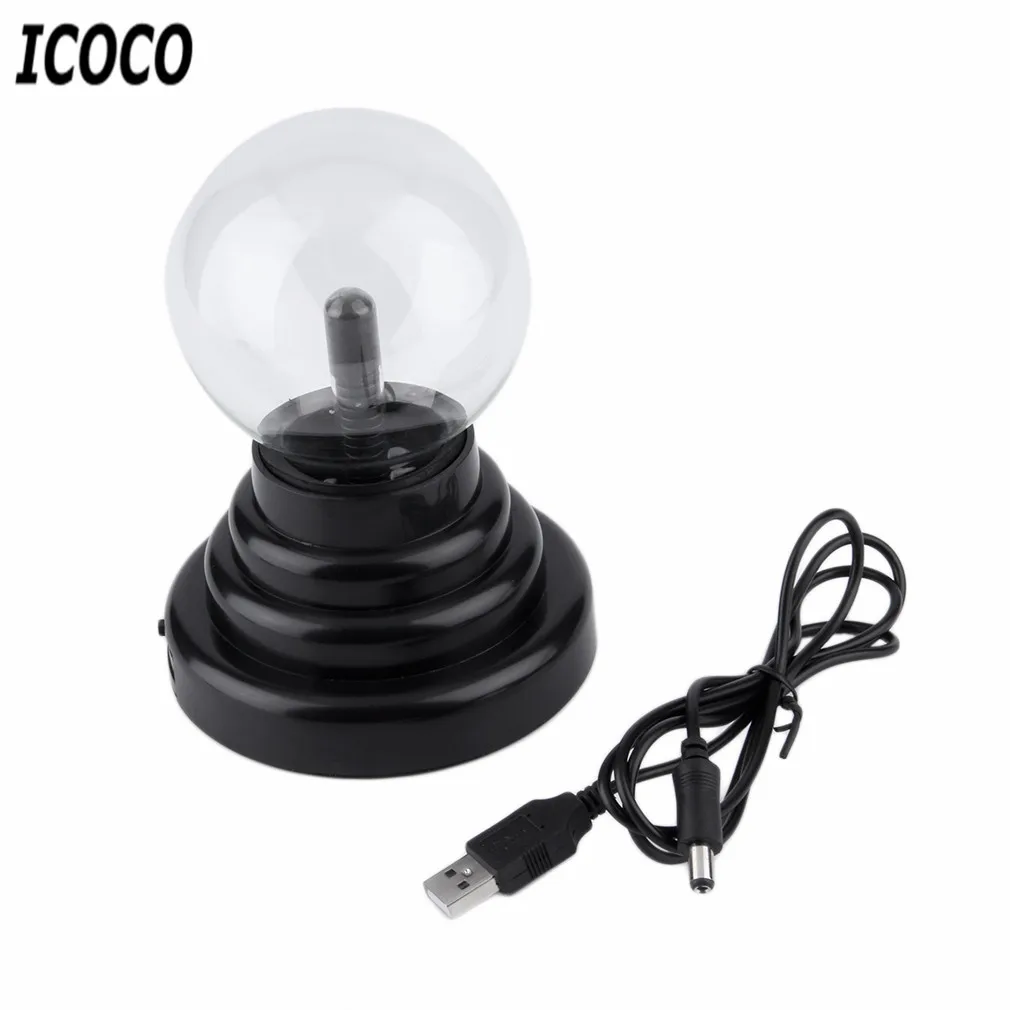 USB Plasma Ball Novelty Light Glass Electrostatic Sphere Light Lamp Sphere Night Lights Kid Gift For New Year Xmas Magic Lamp