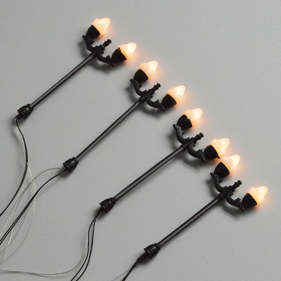 

Model Making Lamp Double Head Scale Lampposts Train Scale Lights Model Scale Street Lamps Model Building Lights