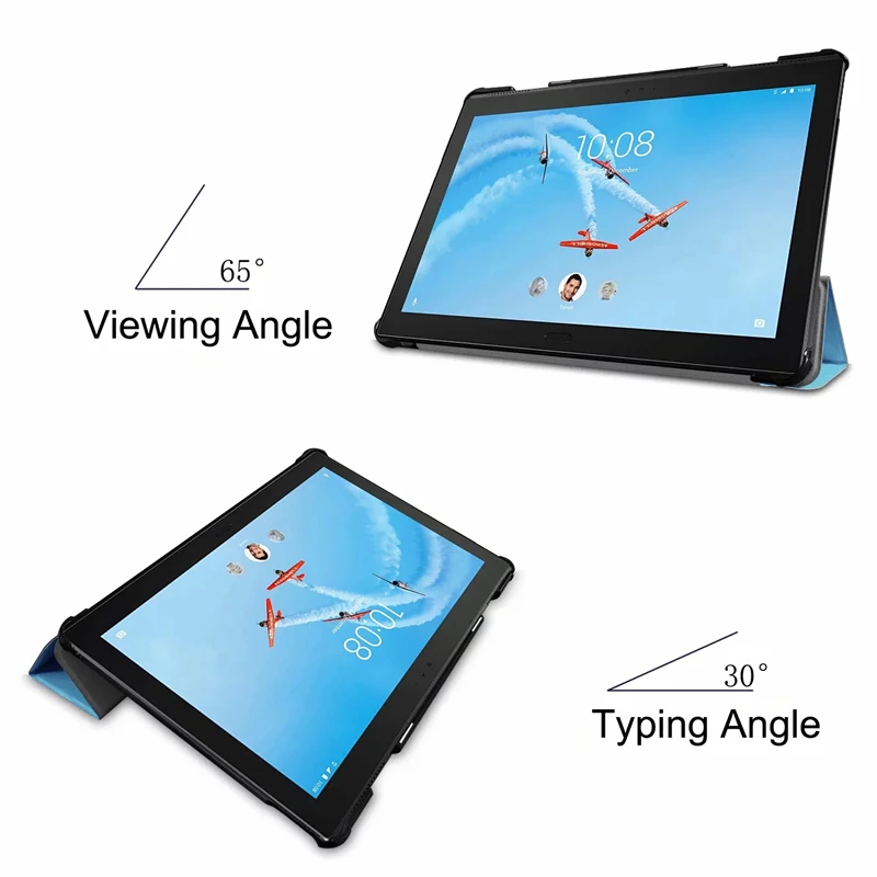 US $998.00 200Pcslot Ultra Slim Smart Shell Standing Cover with Auto WakeSleep For Lenovo Tab P10 101 TBX705F TBX705L Tablet