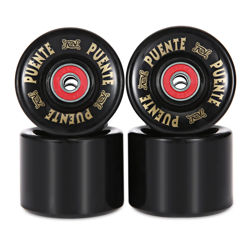4pcs/set 60x45MM Cruiser Skateboard Wheels Longboard Wheel Skate Roller Durable PU Longboard Cruiser Wheels with ABEC-9 Bearing