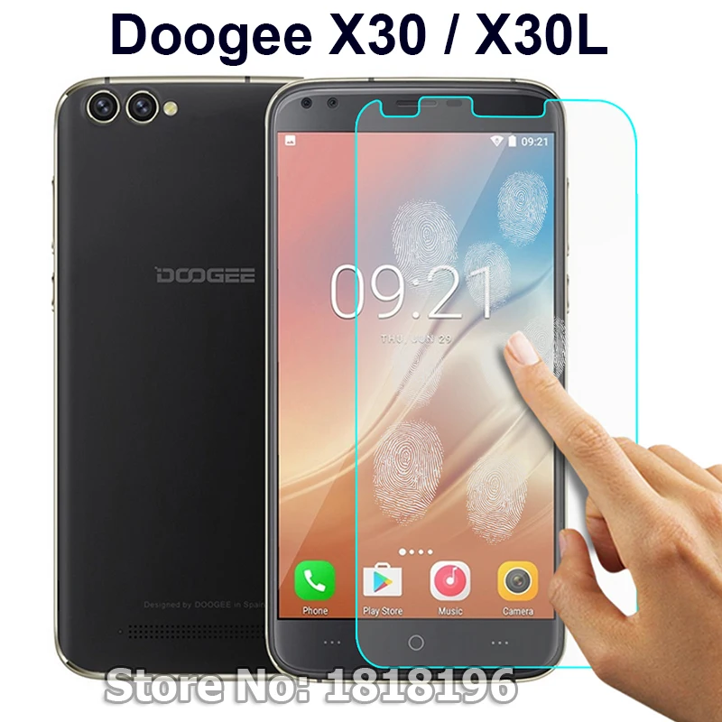Smartphone Cover Film For Doogee X30 Case Glass 9H Toughened Tempered Glass For Doogee X30 X 30 X30L 5.5 inch Screen Protector Smartphone Cover Film For Doogee X30 Case Glass 9H Toughened Tempered Glass For Doogee X30 X 30 X30L 5.5 inch Screen Protector