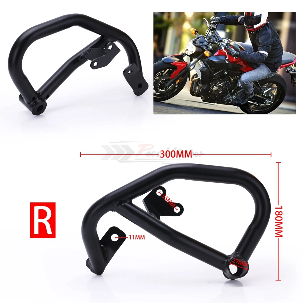 Motorcycle Engine Bumper Guard Crash Bars Protector Steel For YAMAHA MT07 MT-07 2013- FZ07 FZ-07