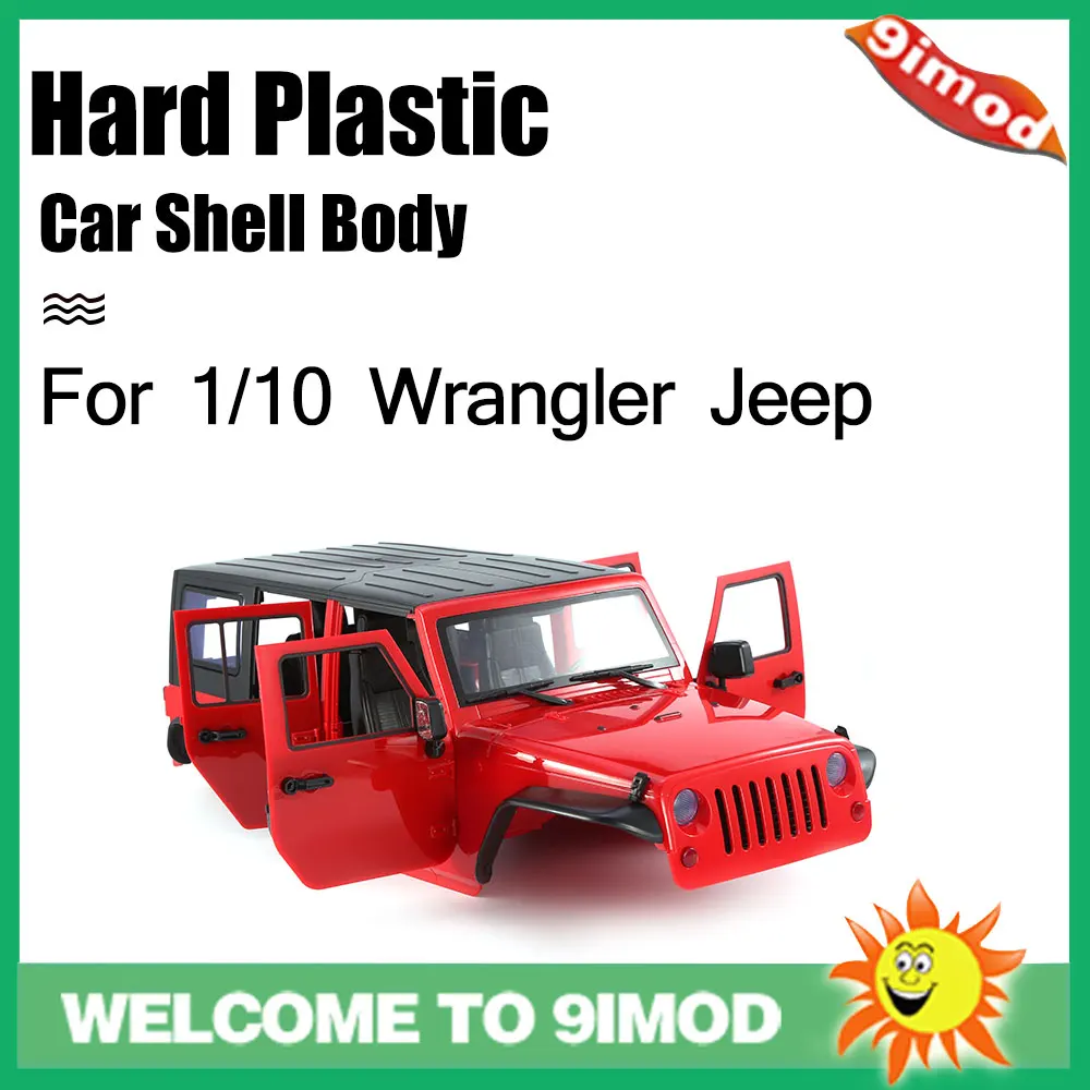 

Hard Plastic Car Shell Body DIY kit set for 313mm 1/10 Wrangler Jeep Axial SCX10 RC Car Crawler