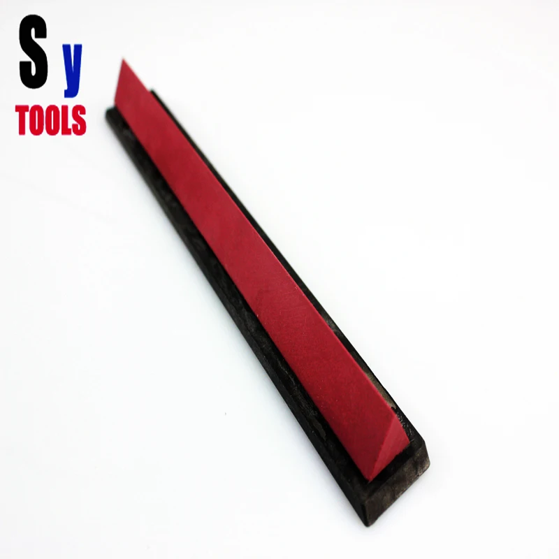 Треугольная форма Красный Рубиновый точильный камень Ruixin Apex карандаш запасная точилка Камень Для зубчатого ножа Sanying