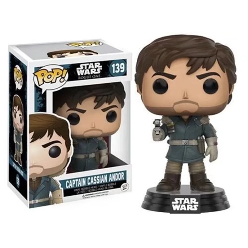 FUNKO POP Star Wars Фигурки игрушки Дарт Вейдер Люк Скайуокер Лея Фигурки игрушки для друга Коллекция подарков на день рождения для модели