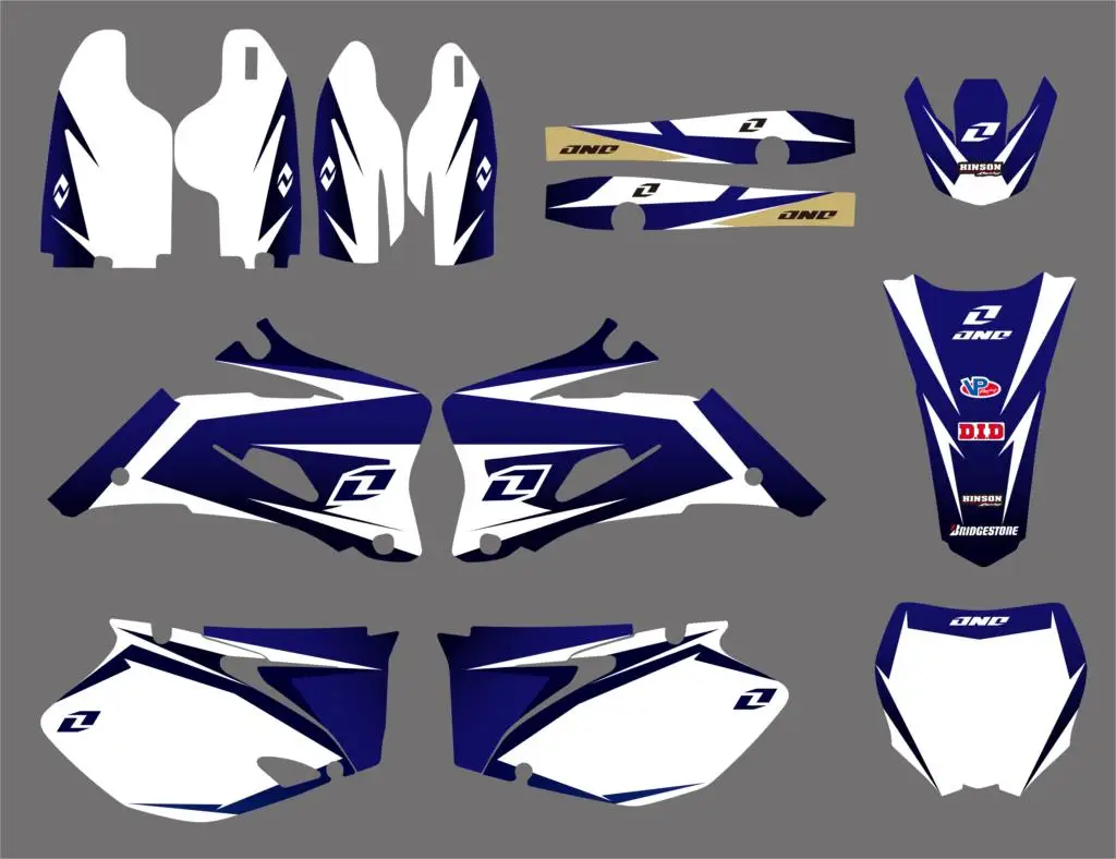 Стиль команда графика наклейки Наборы для Yamaha YZ250F YZ450F 2006 2007 2008 2009 YZF250 YZF450 YZF 250 450 YZ 250F 450F