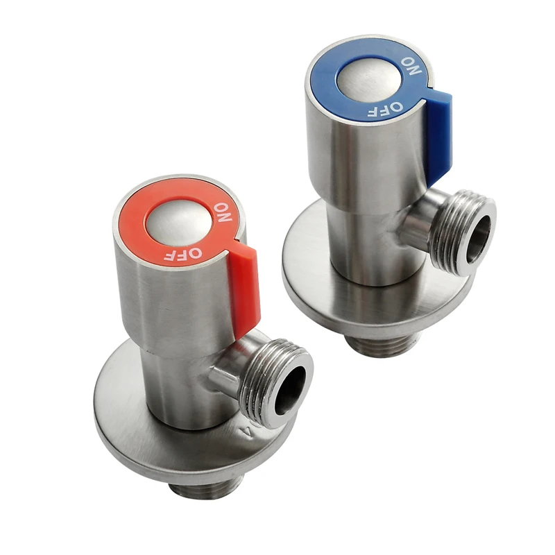

Stainless Steel Triangle Valve Hot&Cold Water Triangle Thickened explosion-proof Water Heater Water Stop Valve Accessories