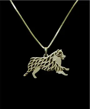 

DANGGAO Unique fashion Handmade Leaping Australian Shepherd dog pendant Necklace for women choker necklace Pet Lovers Gift