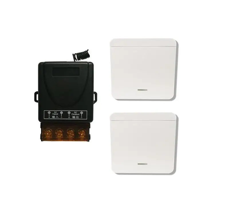 RF DC 12V 24V 36V 48V 30A relay Universal 1 CH Wireless radio Remote Control lighting 433mhz wall paste switch | Электроника