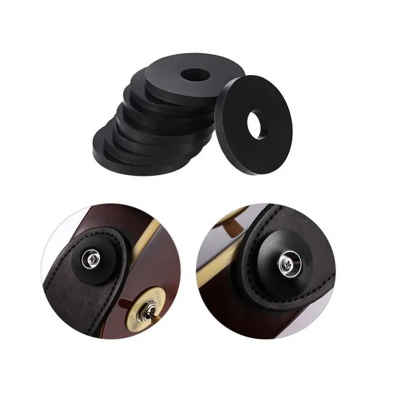 

4PCS/lot Guitar Strap Silica Gel Locks Guitar Strap Locks Blocks For Electric Acoustic Guitar Parts & Accessories