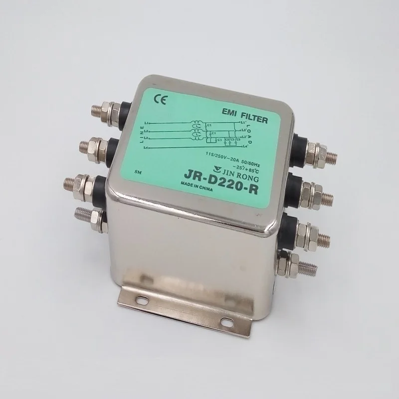 

AC filter three phase 220V anti-interference EMI socket linear Audio Power purifying frequency converter output