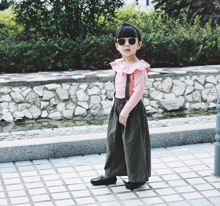 Комбинезоны для маленьких девочек в Корейском стиле, штаны для свадьбы, модная детская одежда для девочек, весенне-летняя одежда